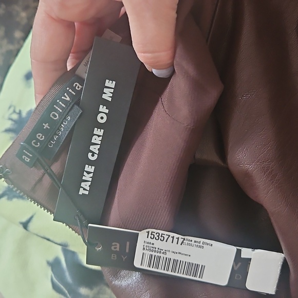 Alice + Olivia Maxi Pencil Skirt with Slit, New, Sz 4 - Picture 3 of 3